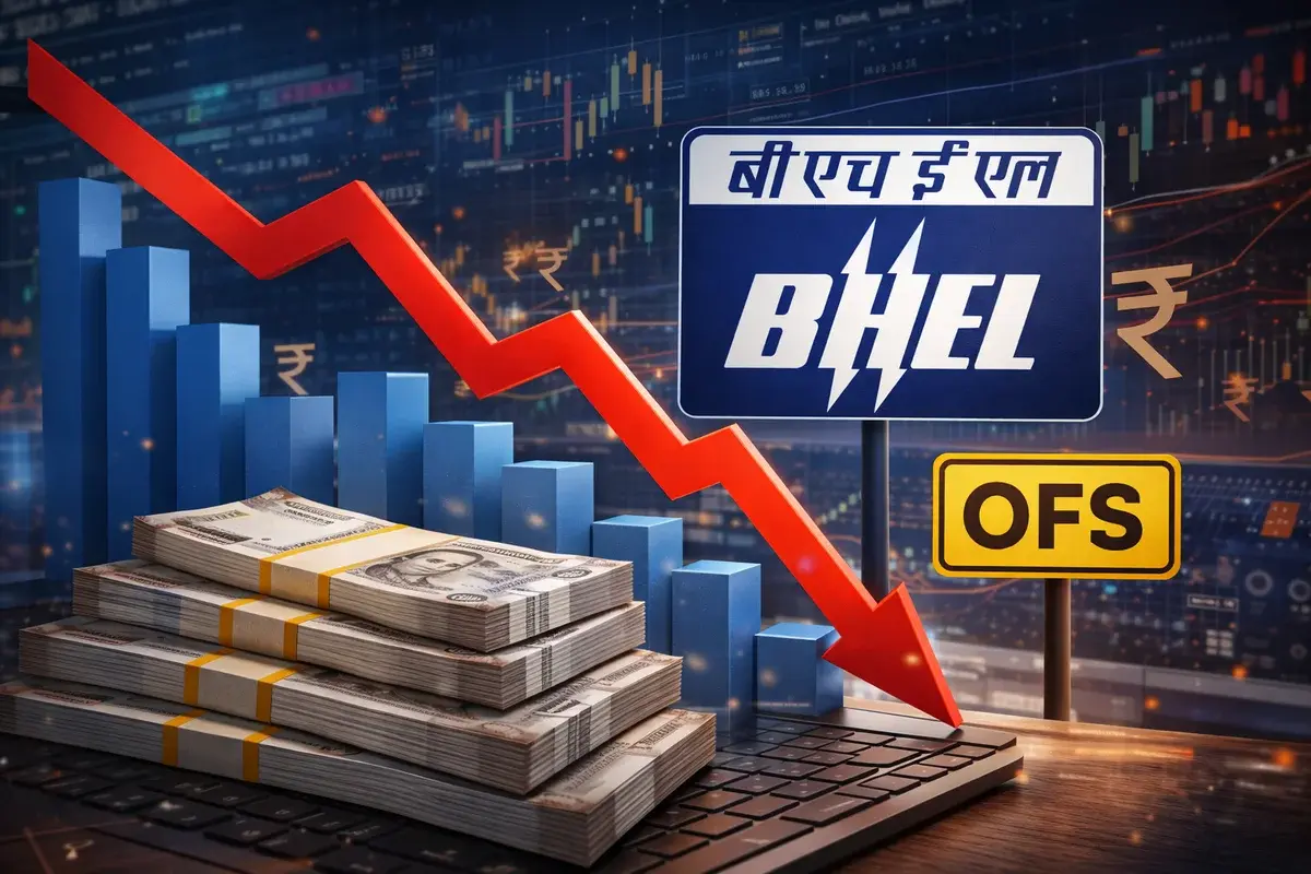 BHEL’s OFS Shock: ₹4,422 Crore Stake Sale Triggers a 6% Market Slide