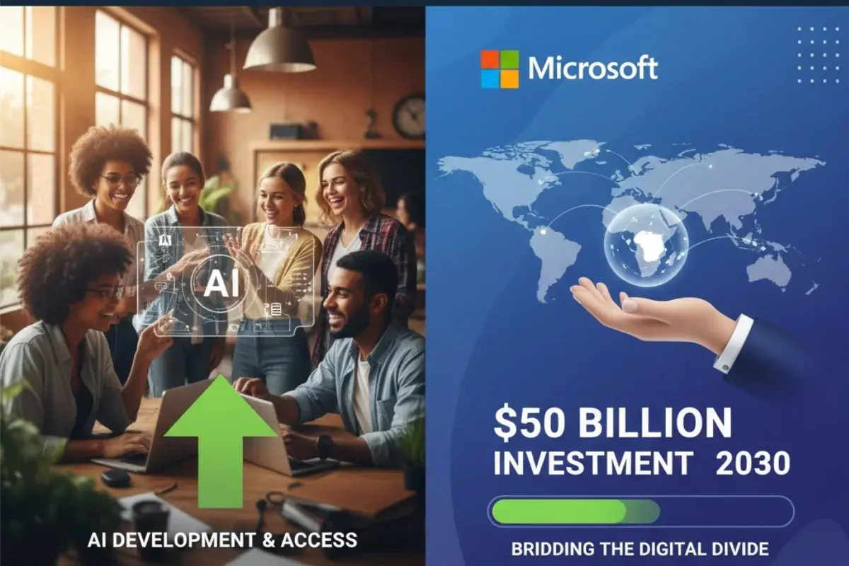 Microsoft Commits $50 Billion to Global South AI Expansion by 2030, Addressing Widening Digital Divide