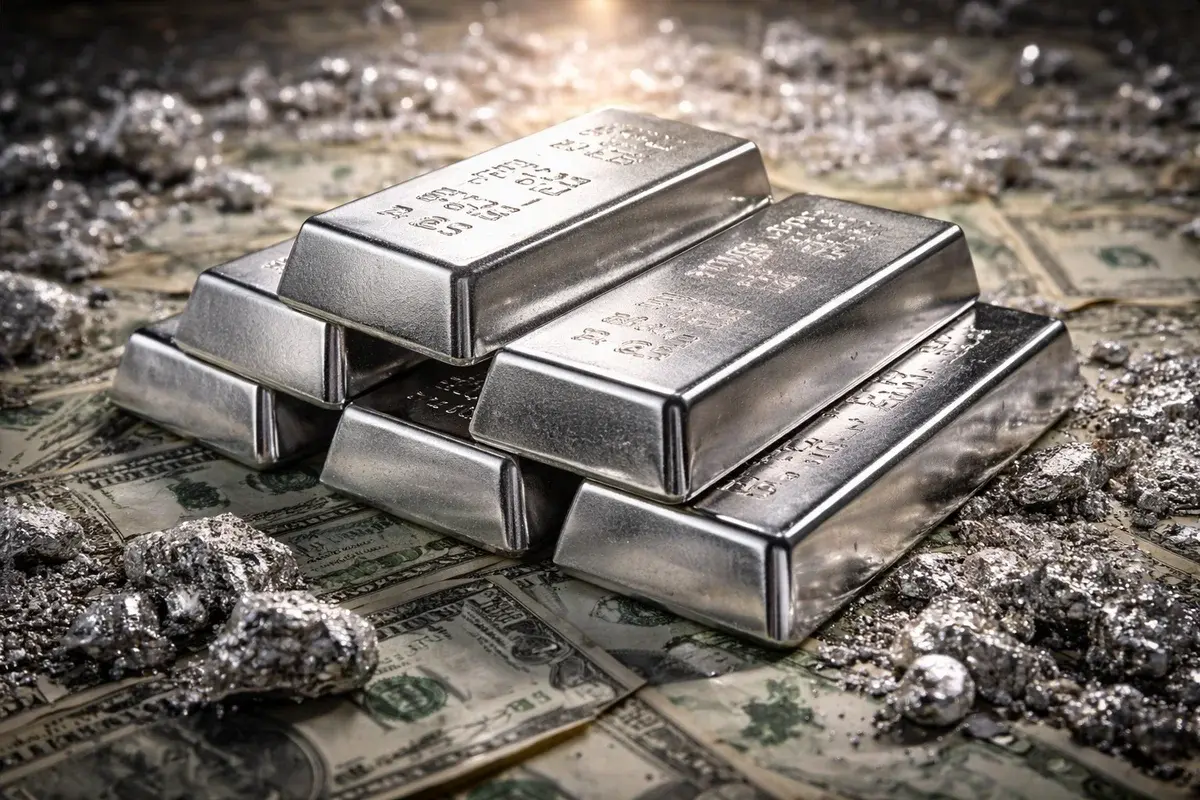 Silver Prices Surge 6% as Dollar Weakens Amid Trade and Geopolitical Tensions - financial news image