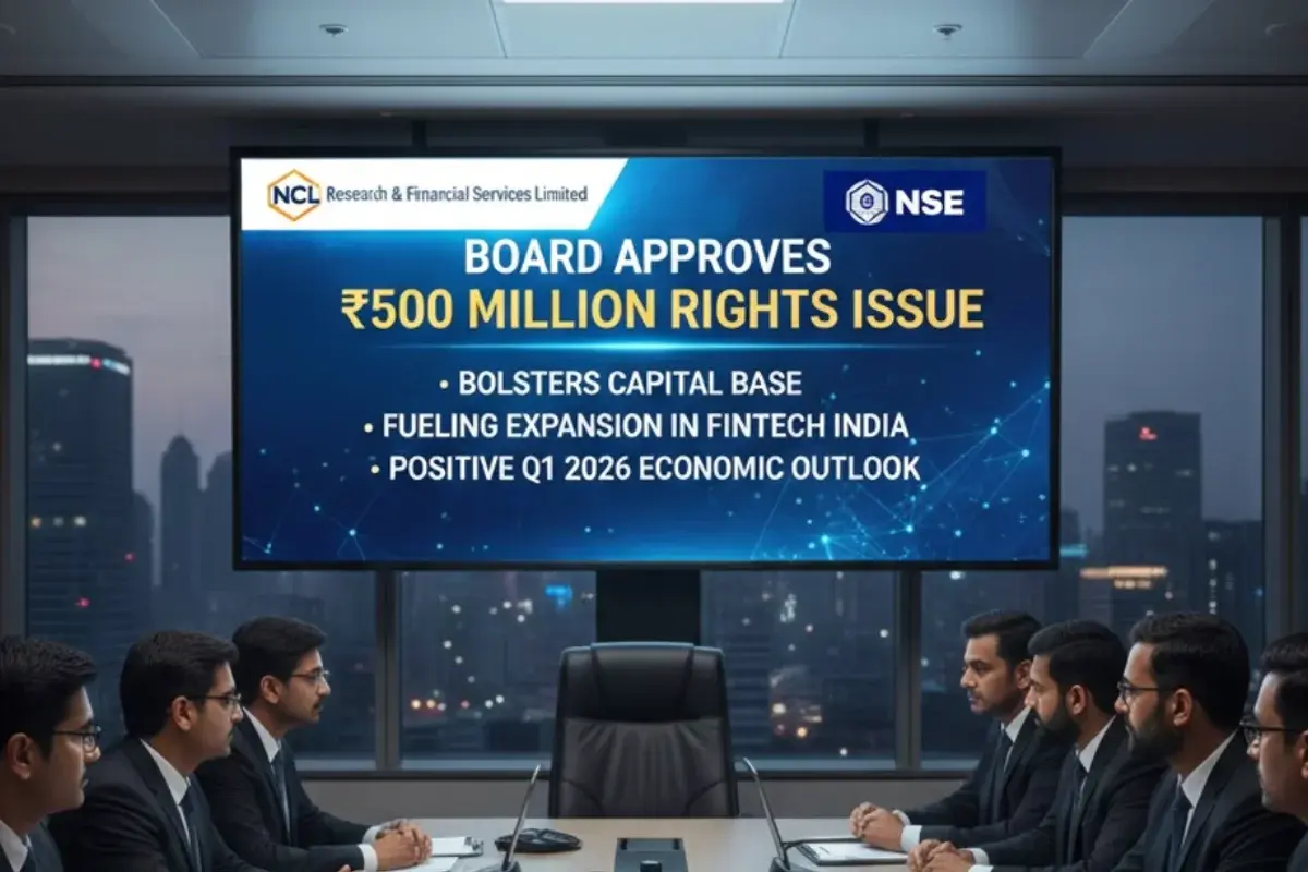 NCL Research & Financial Services Plans ₹500 Million Rights Issue to Fuel Growth in Dynamic Q1 2026