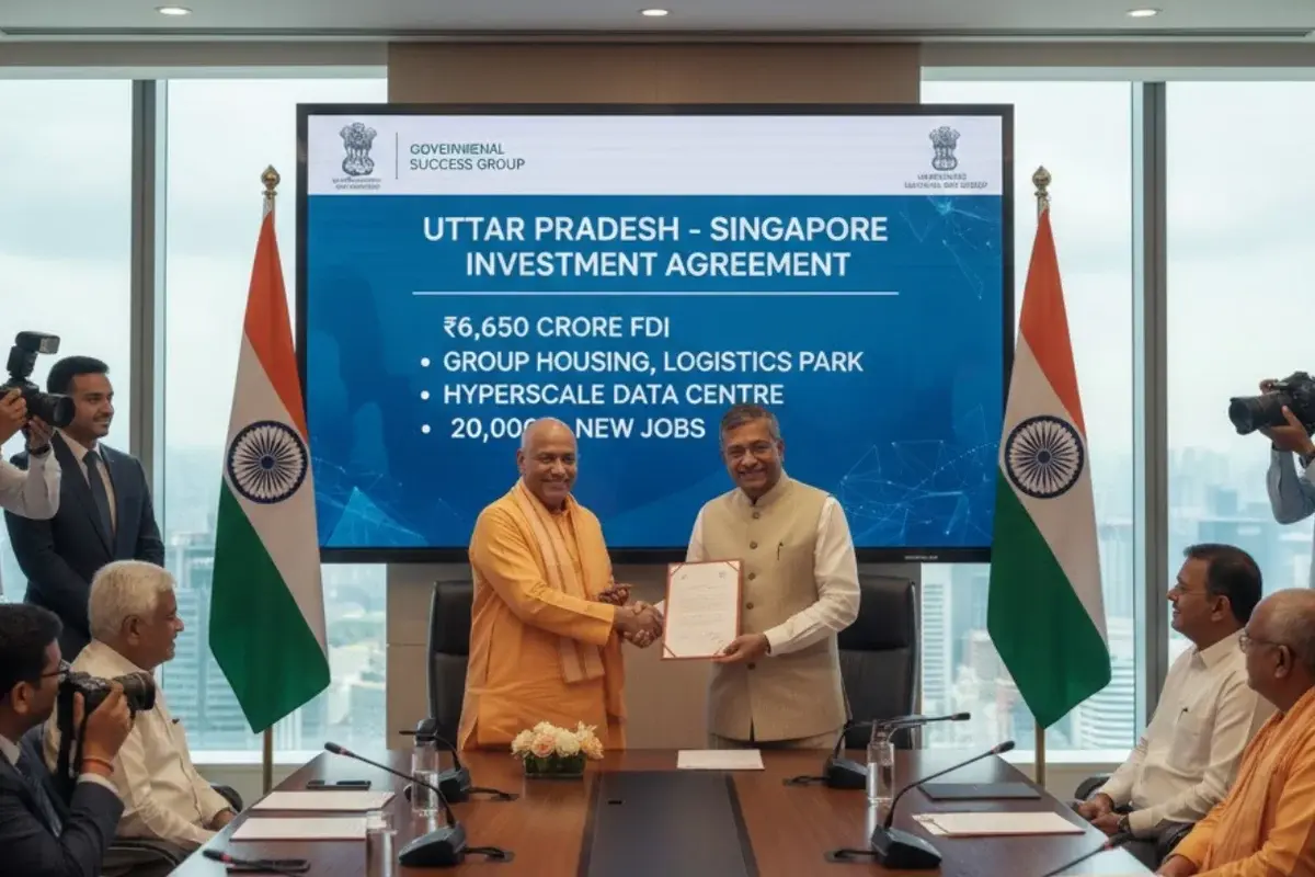 Yogi Adityanath Secures Massive ₹6,650 Crore Investment for Uttar Pradesh from Singapore's Universal Success Group in February 2026