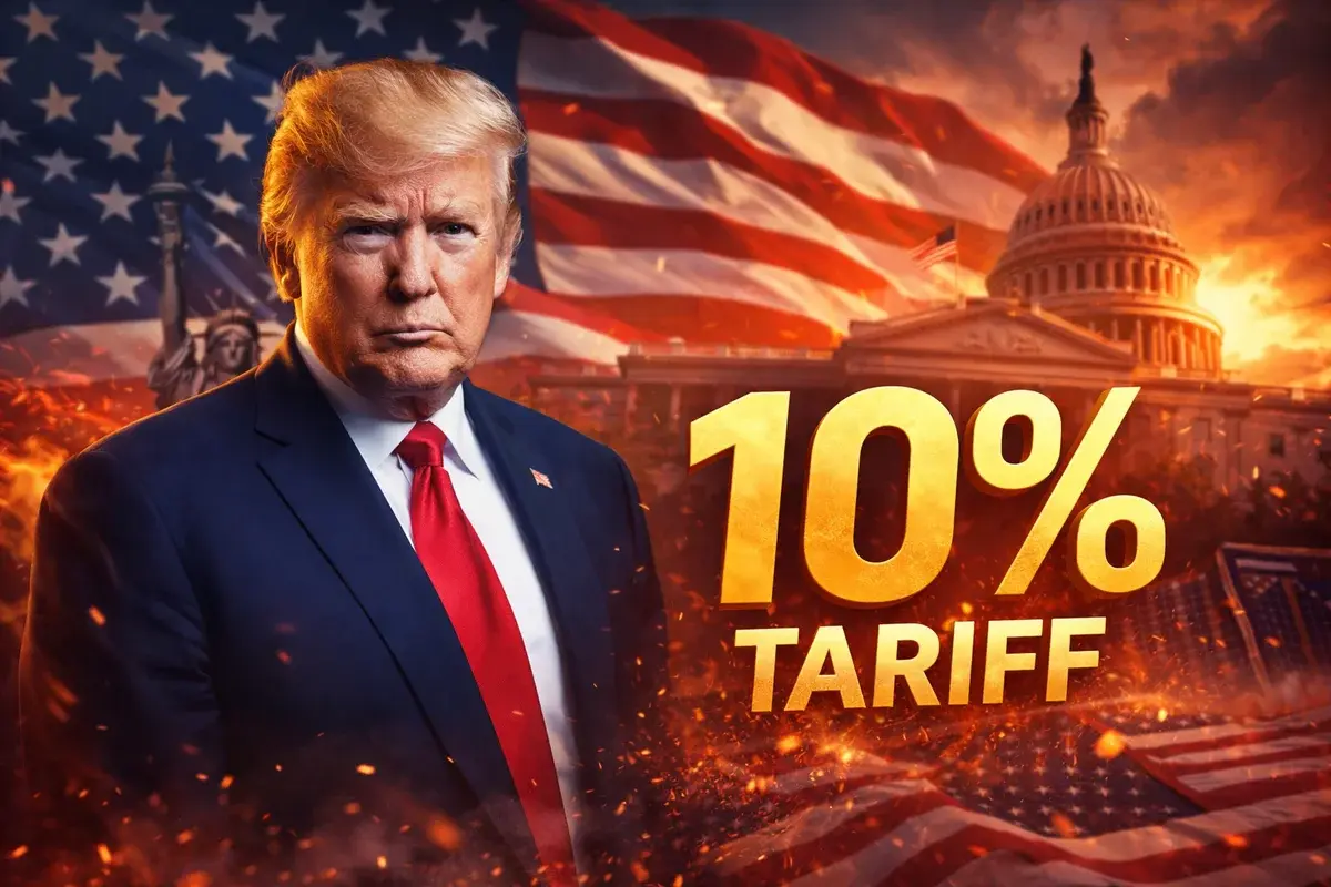 US Tariffs Take Effect at 10% Instead of 15%: Policy Reversal Signals Trade Uncertainty - financial news image
