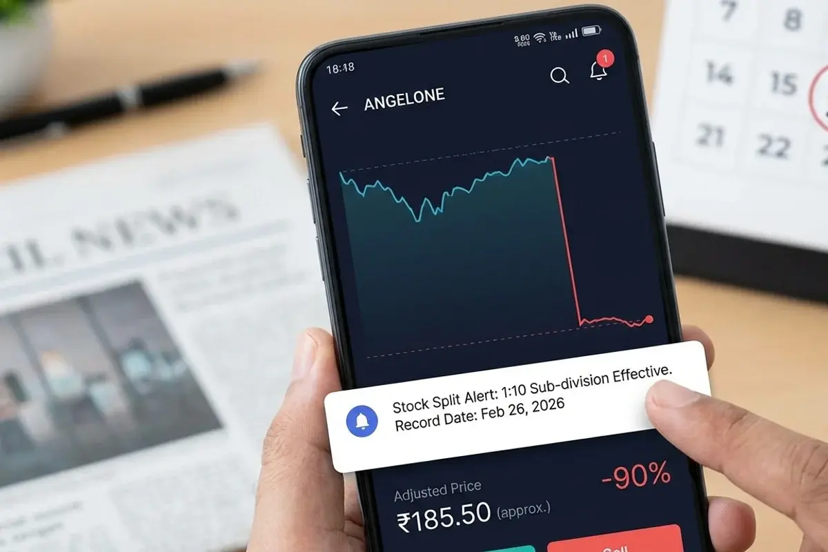 Angel One Ltd - stock market news illustration
