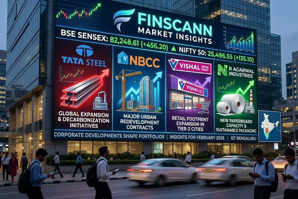Tata Steel, NBCC, Vishal Mega Mart, and N R Agarwal Industries Lead February 2026 Stock Headlines