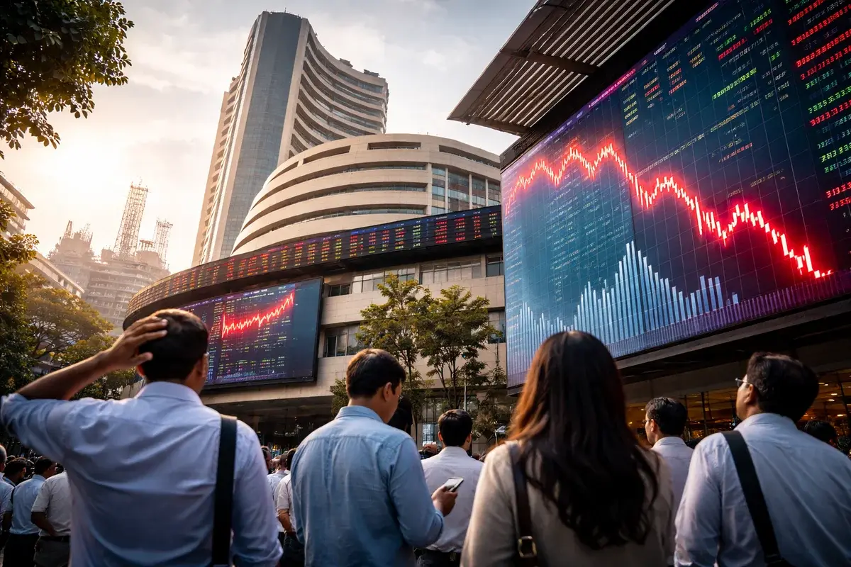 Indian Stock Markets Slide as Rising Crude Prices and US-Iran Conflict Weigh on Investor Sentiment