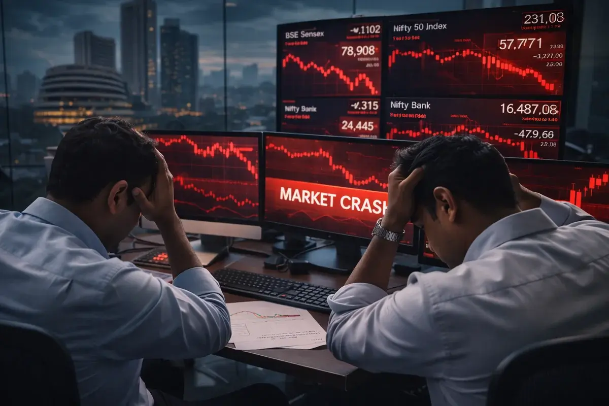 Nifty Bank Under Pressure: Broader Markets Bleed as Mid, Smallcaps Witness Double-Digit Plunge in Ma - financial news image